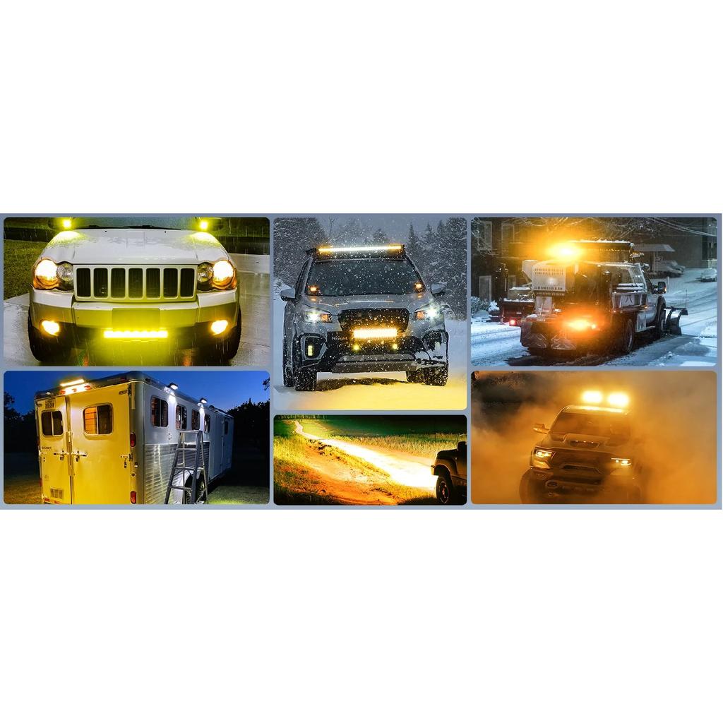 Nilight 12Inch Amber LED Light Bar 240W Triple Row Spot Flood Combo Led Off Road Lights for Truck Car ATV SUV Cabin Boat with 16AWG Wiring Harness