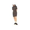 New MLB Short Sleeved Dress Women's Black 3FOPM0233-50BKS