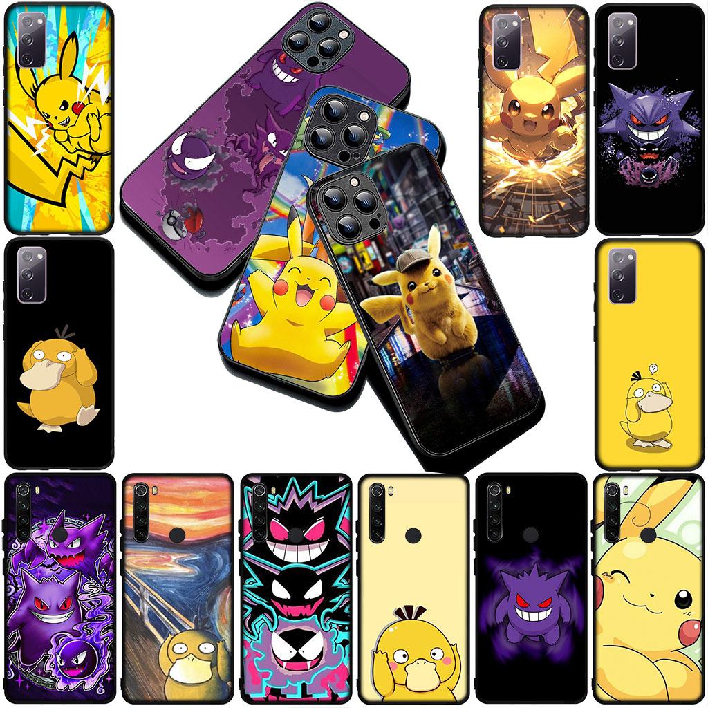 Funda de Teléfono P-Pokemons GO Gengar P-Pikachus Psyduck para Samsung Galaxy S25 S24 S23 FE Ultra Plus S7 Edge S25+ S23+ A56 5G