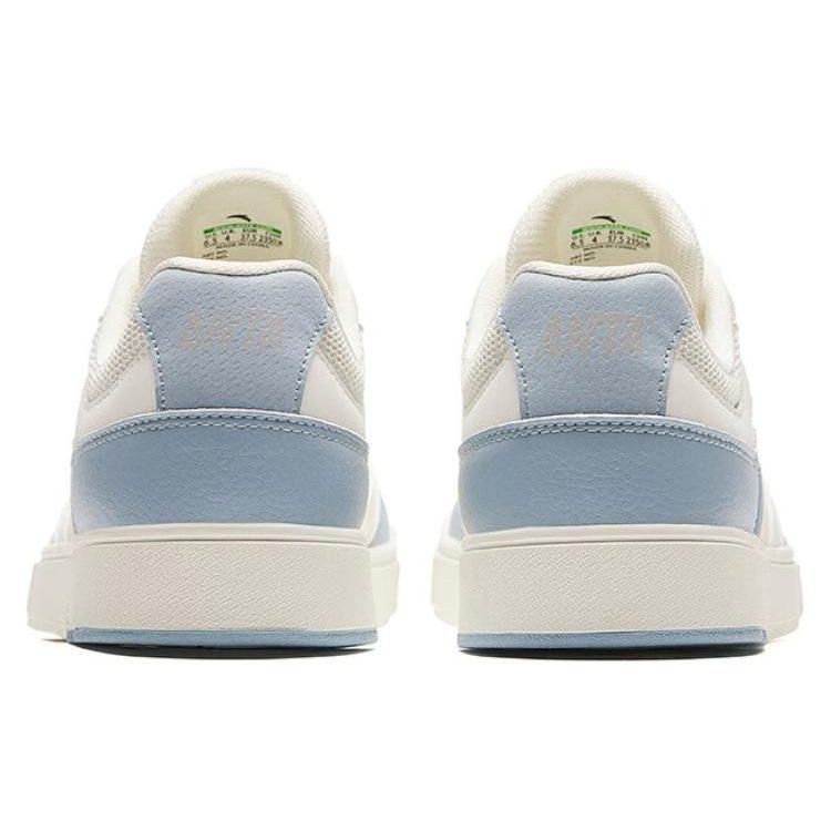 Anta Street GZ Slip Resistant Low top Skateboard Shoes Women's White Blue 122428011-1