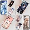 Anime Cat Girl Cell Phone Case for Samsung Galaxy S26 Ultra S25 S24 S23 S22 S21 S20 Note10 Cover