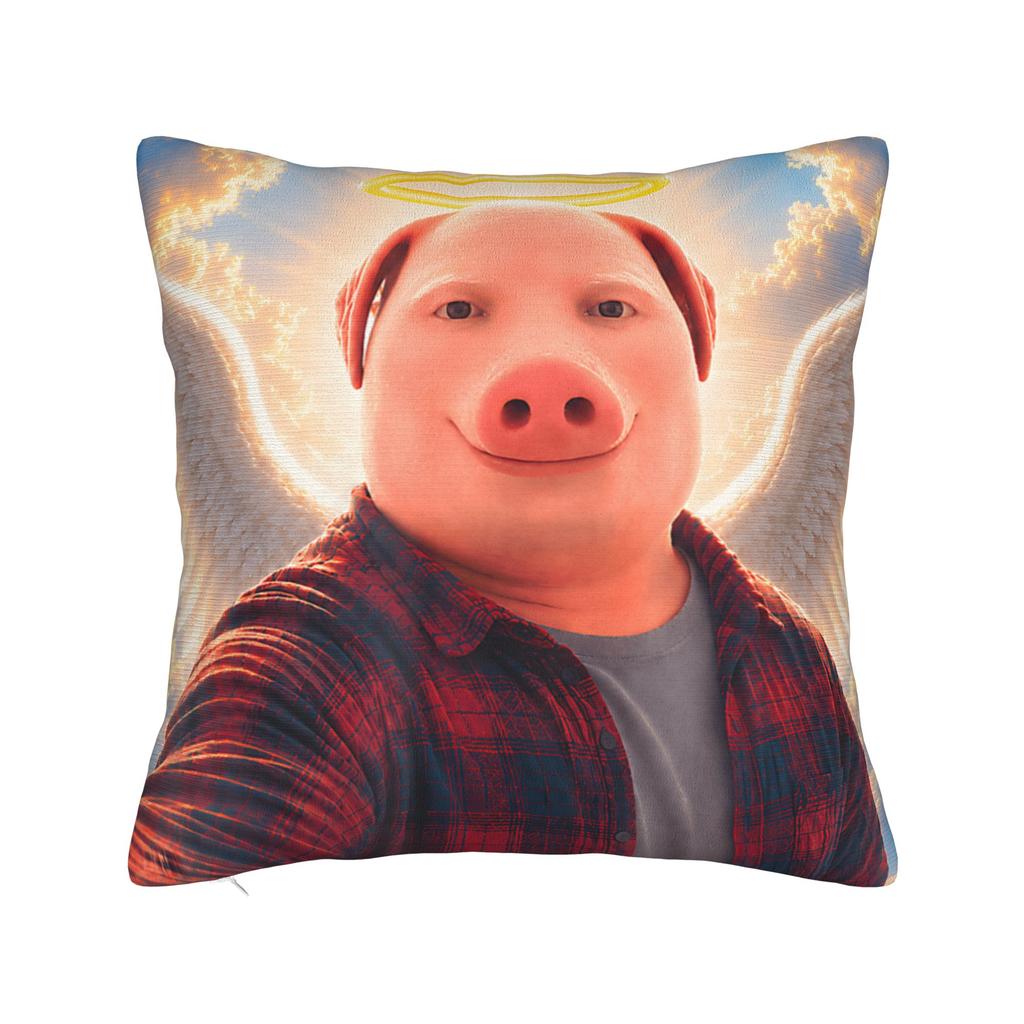 Angel John Pork Funny is Calling Phone Pillow Case Comfy Pillow Cover For Sofa Bedroom Home Decor Vintage Pillowcases