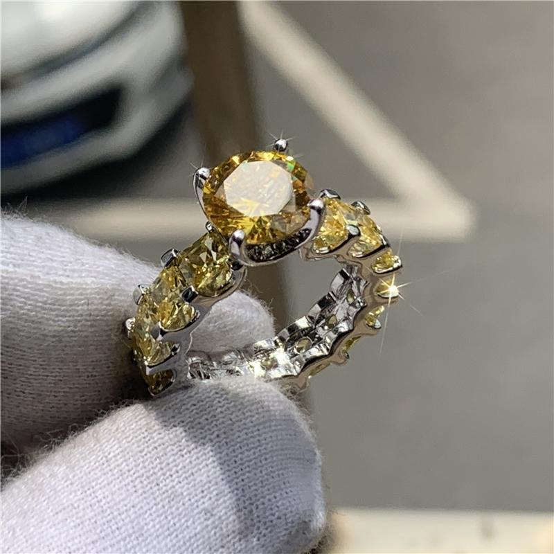 Luxury Vintage Retro 925 Silver Designer Engagement Ring for Women Party Lady Gift Finger Jewelry