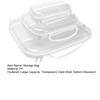 Transparent Waterproof Toiletry Bag Hard Shell Storage Case with Mesh Pocket Travel Organizer with Handle Dry Wet Separation for Cosmetics