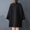 Long Sleeve Oversized Black Cotton Vintage Dot Casual Loose Autumn Spring Trench Coat for Women Outerwear