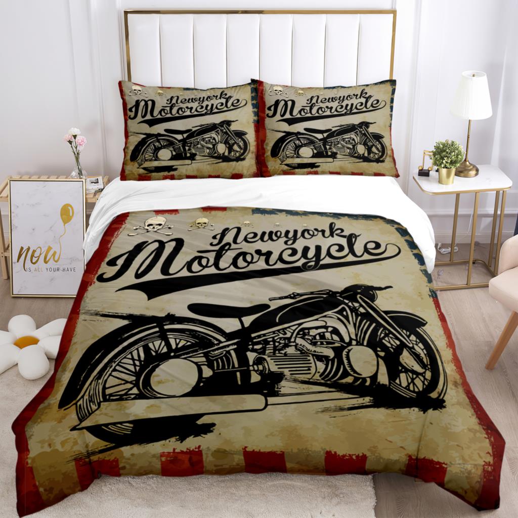 Hd Print Skull Art - Themed Three - Piece Fashion Bedding Set With Quilt Covers Pillowcases And Pillow For Children And Adults