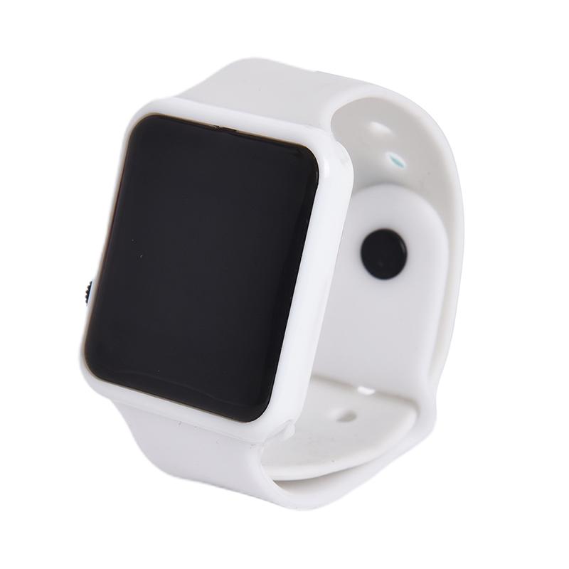 

Квадратные силиконовые цифровые часы Красные светодиодные часы Металлические наручные часы Спортивные часы