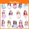Cute 6.6in Bjd Princess Dolls With Movable Joints Mini Model Toy Kids Birthday Gift