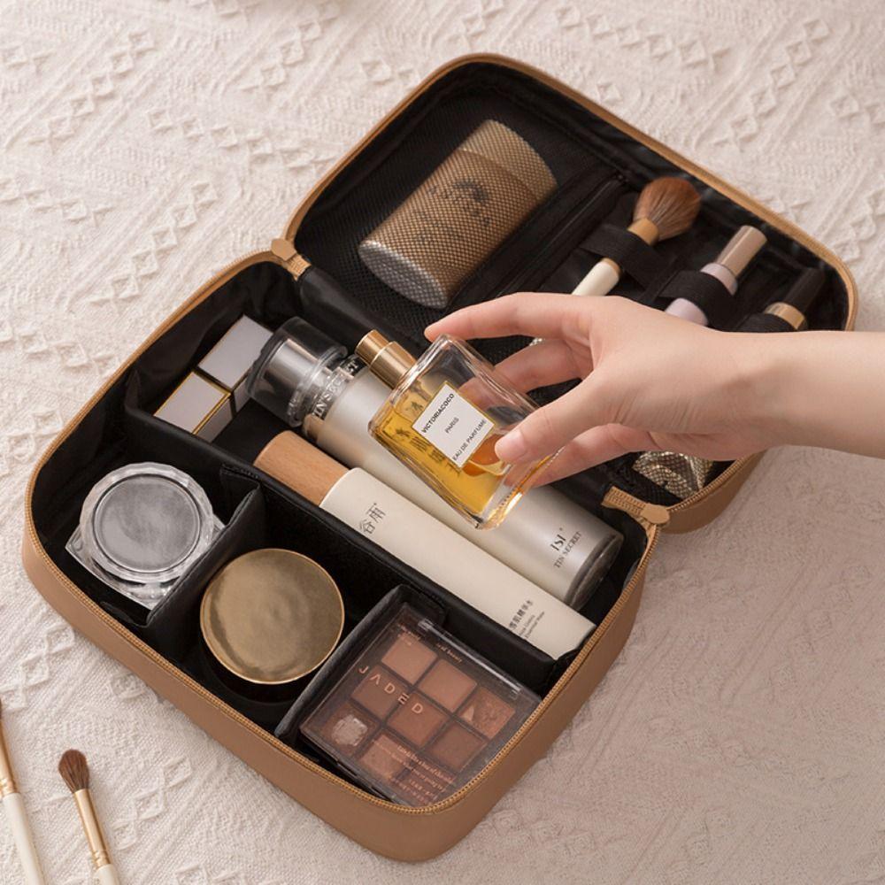 Single/Double Layer Travel Toiletry Storage Pouch Women's Cosmetics Handbag  Bathroom