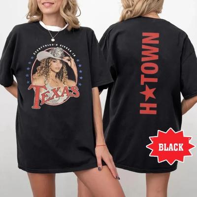 Beyonce Merch Cowboy Carter Tour 2025 Houston, TX Exclusive Reprin Unisex T-Shirt