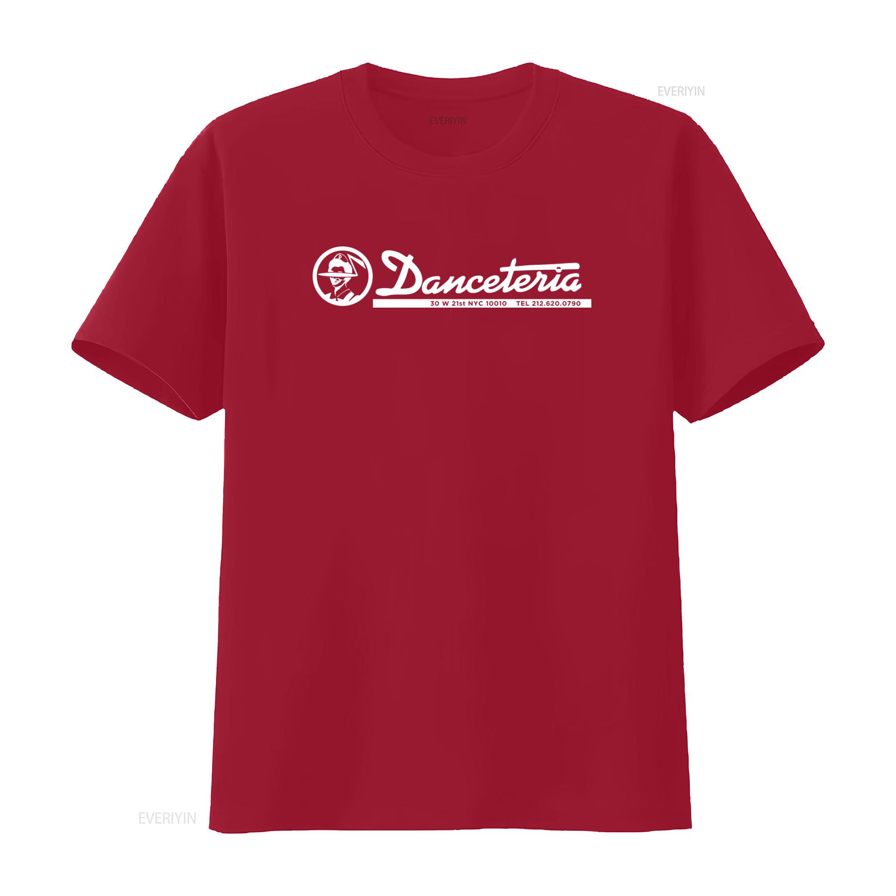 Danceteria T Shirt White NYC 30 W 21st Street Vintage Style Casual vintage Washed Versatile Unisex graphic Slightly Comfortable S