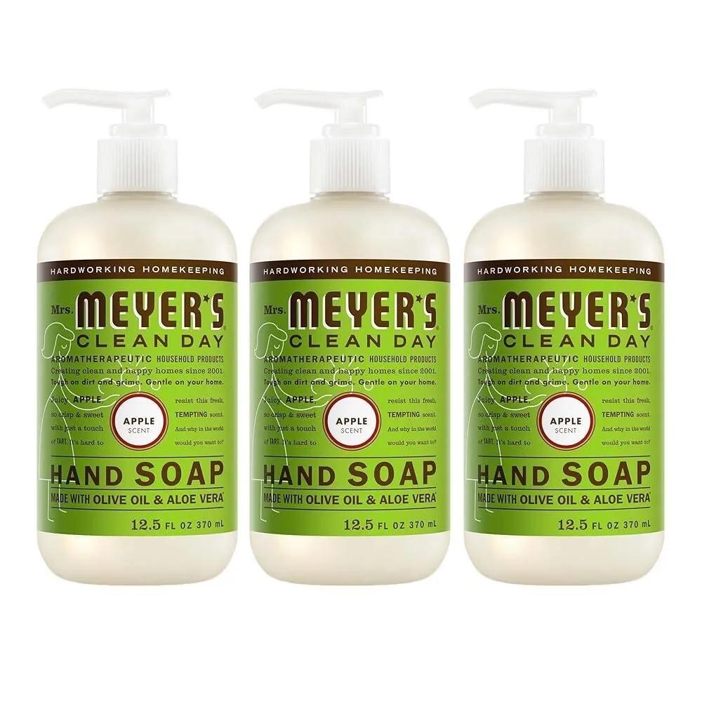 Mrs. Meyer s Clean Day Hand Soap Apple Scent 370ml Set of 3