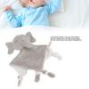 Ongwan Baby Bath Towel, Baby Pacifier Towel, Plush Cartoon Doll, Infant Burp Cloth Handkerchief, for Babies 3 Months and Up (Elephant)