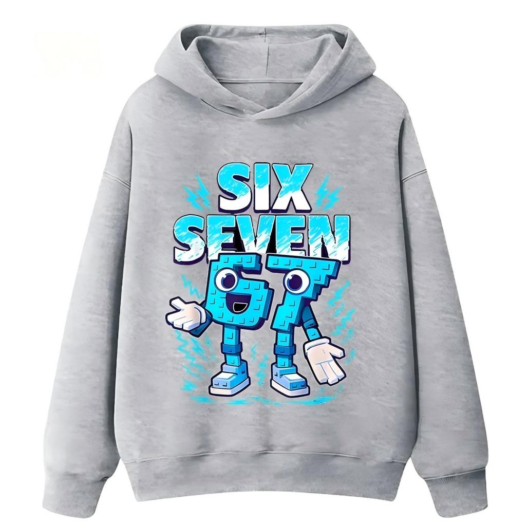 67 Șase Șapte Hanorac Italian Brainrot Grafică Amuzantă Tricou Fete Copii Polar Cald Hanorac Toamnă Copii Hanorac Casual Unisex