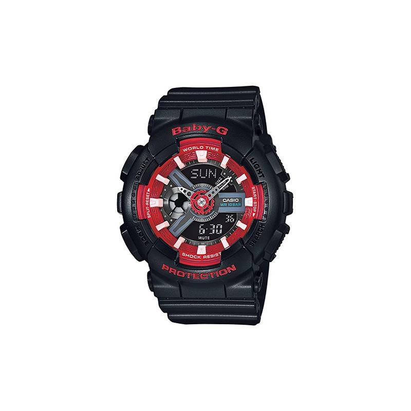 

Casio BABY-G theme series, fashion trend, contrasting color, vibrant street, classic pointer dual display, sports waterproof, quartz BA-110SN-1A серый