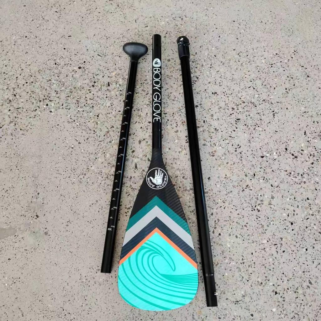 Pala Portátil Desmontable de Aluminio de Tres Secciones para Tabla de Paddle Surf/Tabla de Surf