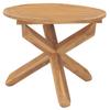 Vidaxl Garden Dining Table, Ø90X75 Cm, Solid Teak Wood