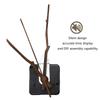 4 Packs Quiet Clock Movement Replacement with 4 Types Wood Long and Short Shaft Wall Clock Motor Mechanism Repair Parts