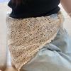 Feminine Cotton Lace Scarf Elegant Floral Embroidery Shawl Stylish Fashion Accessory for Spring Summer Fall Outfits