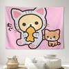 VIKAMA Easy Panda Mimi Tapestry Japanese Cute Pet Cartoon Atmosphere Ins Style Room Decoration Home Decoration