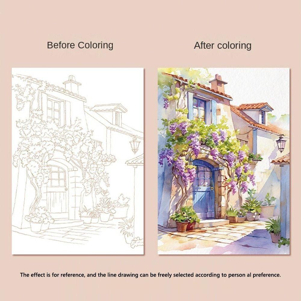 Multicolor Coloring Book Chinese Style Graffiti Art Book Creative Draw Book  Toy