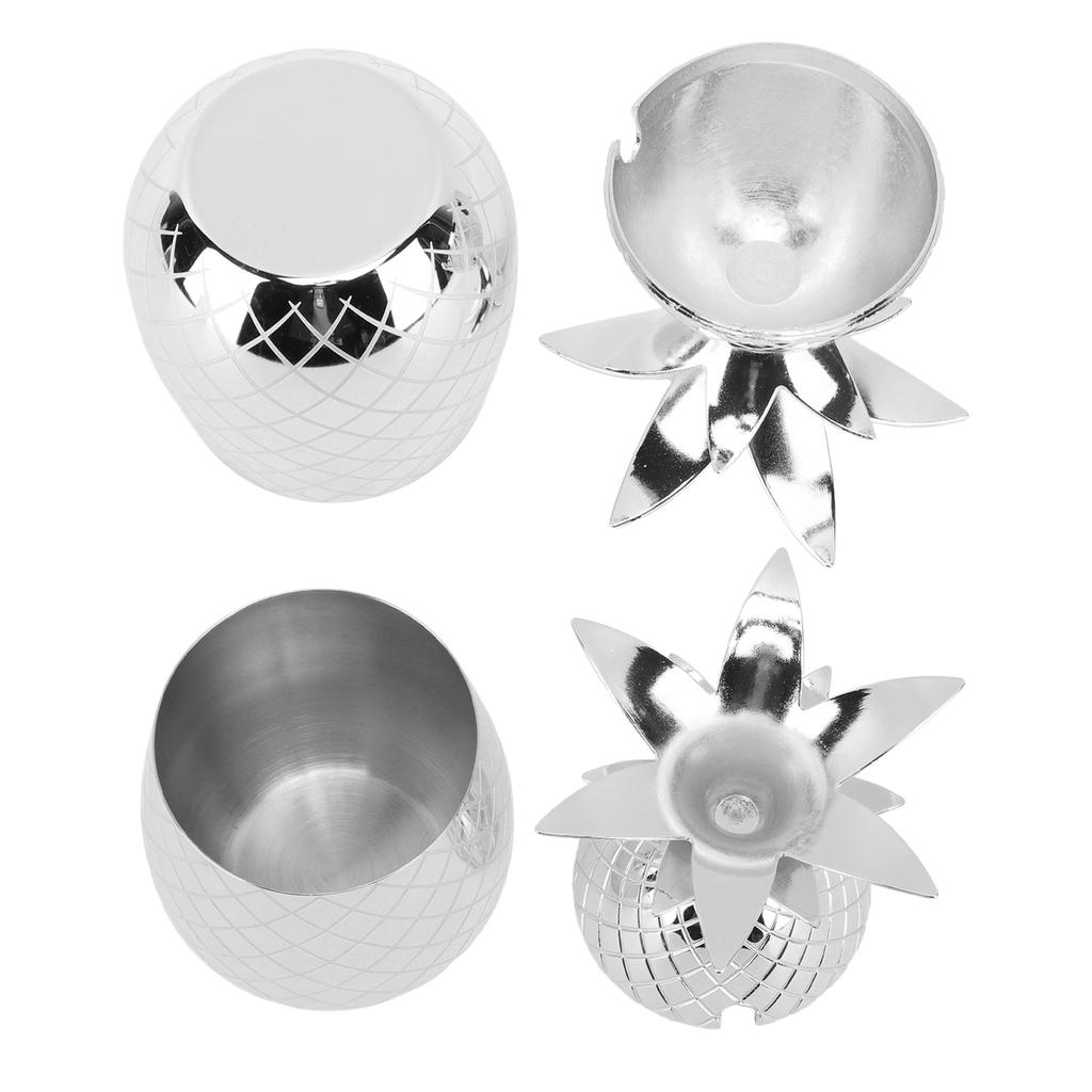 Cup with Lid 500ml Stainless Steel Drinking Glasses Reusable Easy to Clean Versatile   Cup for Bar Party