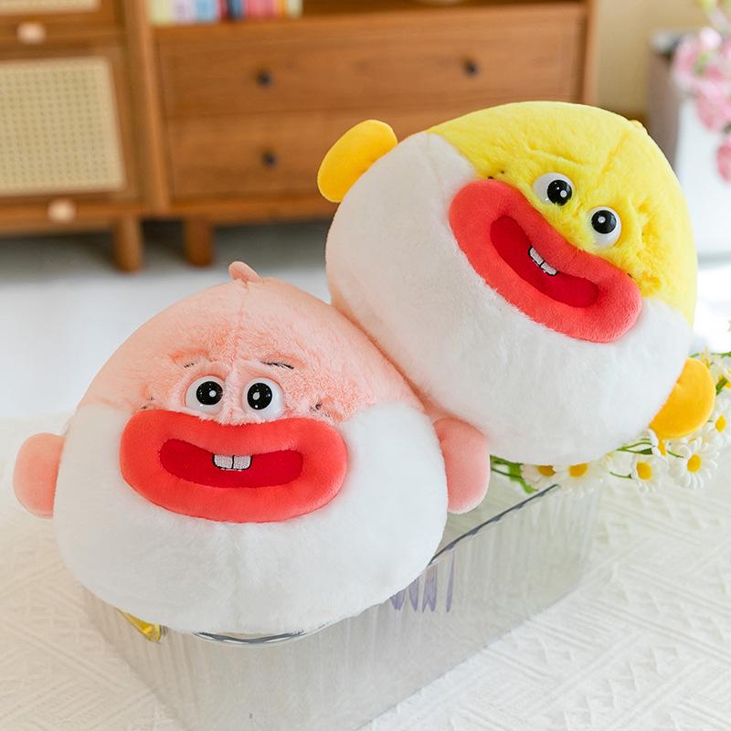 Clown Fish Doll Angry Puffer Fish Grab Machine Doll Children Comfort Pillow Activity Gift Doll Plush Toy