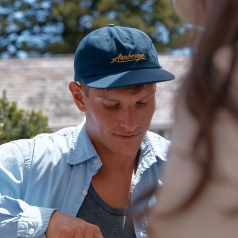 DEPOUND Schriftzug Baseballkappe - marineblau