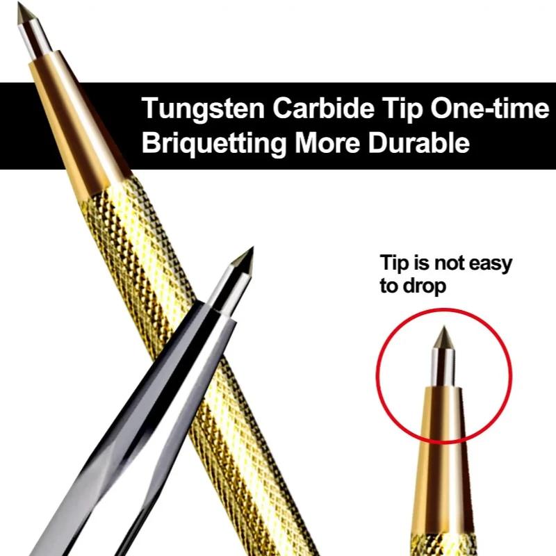 Metal Tile Cutting Pen 6 Inch Tungsten Carbide Tip Scriber Pen Marking Engraving Pen For Ceramic Wood Carving Hand Tools