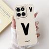 New Fashion Letter Phone Case For Honor X6a Plus HonorX6a Soft Silicone Shockproof Cover For Honor X6a X 6a Plus Cases Bumpers
