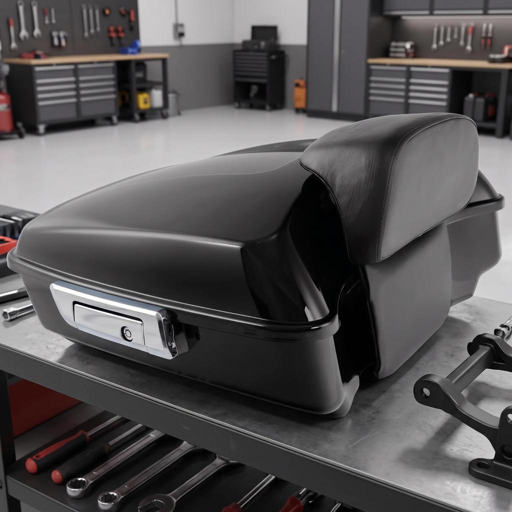 Touring Trunk with Passenger Cushion Long-Lasting Motorcycle Top Box