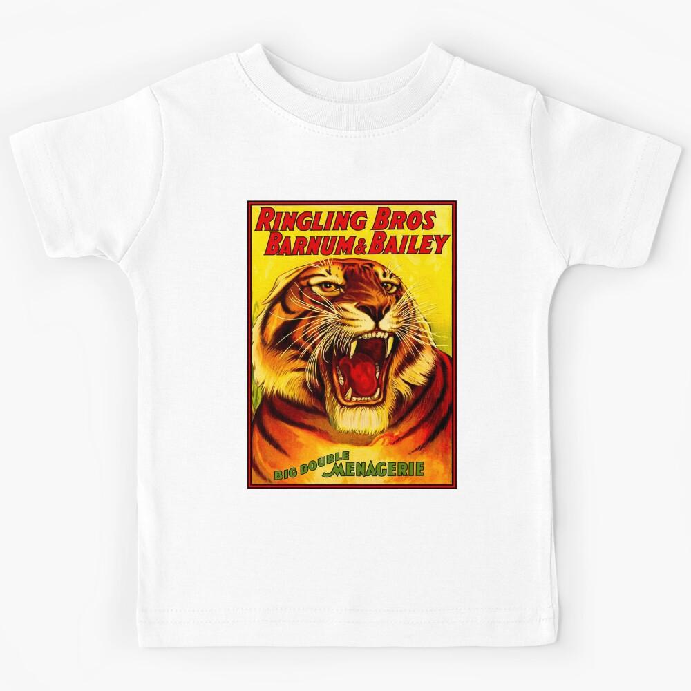 RINGLING BROS BARNUM and BAILEY : Vintage 1916 Circus Print Kids T-Shirt 130