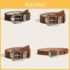 Fashionable Carved Metal Buckle Women Casual Suede Waist Belt For Fashion Daily Wear