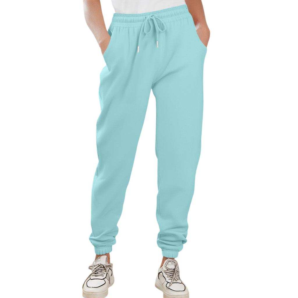 Cargo Sweatpants For Women Sport Solid Color Drawstring Pocket Casual Sweatpants Pants