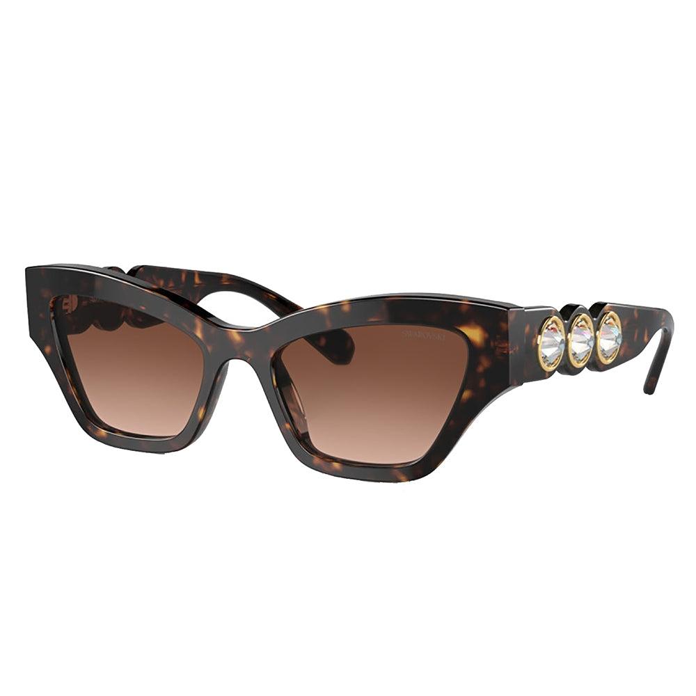 

SwarovSki Sk 6021 10023b 53mm Womens Irregular Sunglasses Havana