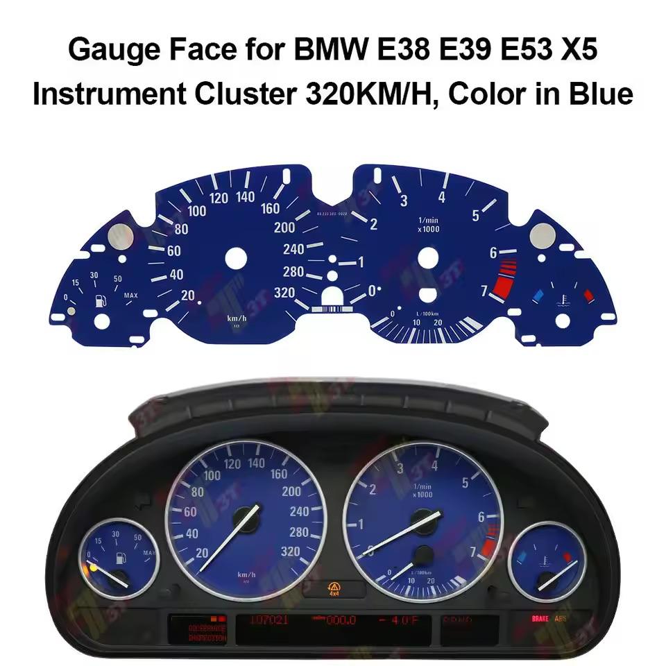 Gauge Face Overlay for BMW E38