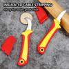 Insulated Electrician Knife - Straight/Curved/Hook Fixed  Cable Stripping Snips & Wire Stripper Peeling Hand Tool