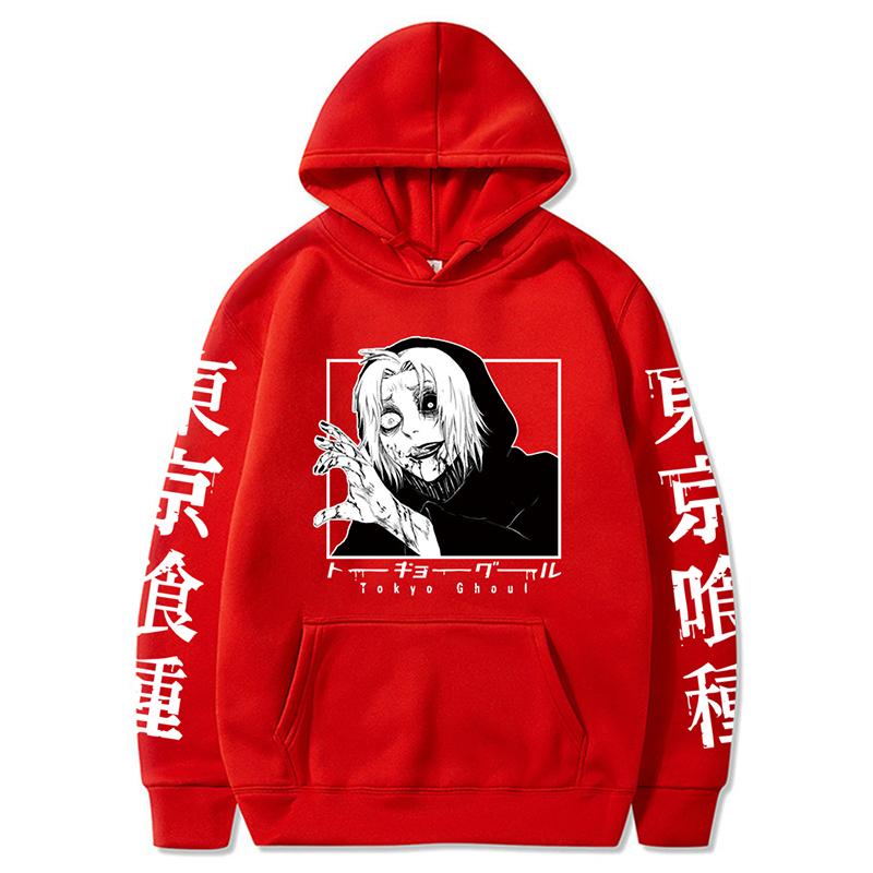 Anime Tokyo Ghoul Takizawa Seido Printed Hooded Men Women Gothic Vintage Hoodies Casual Streetwear Harajuku Unisex Sweatshirt