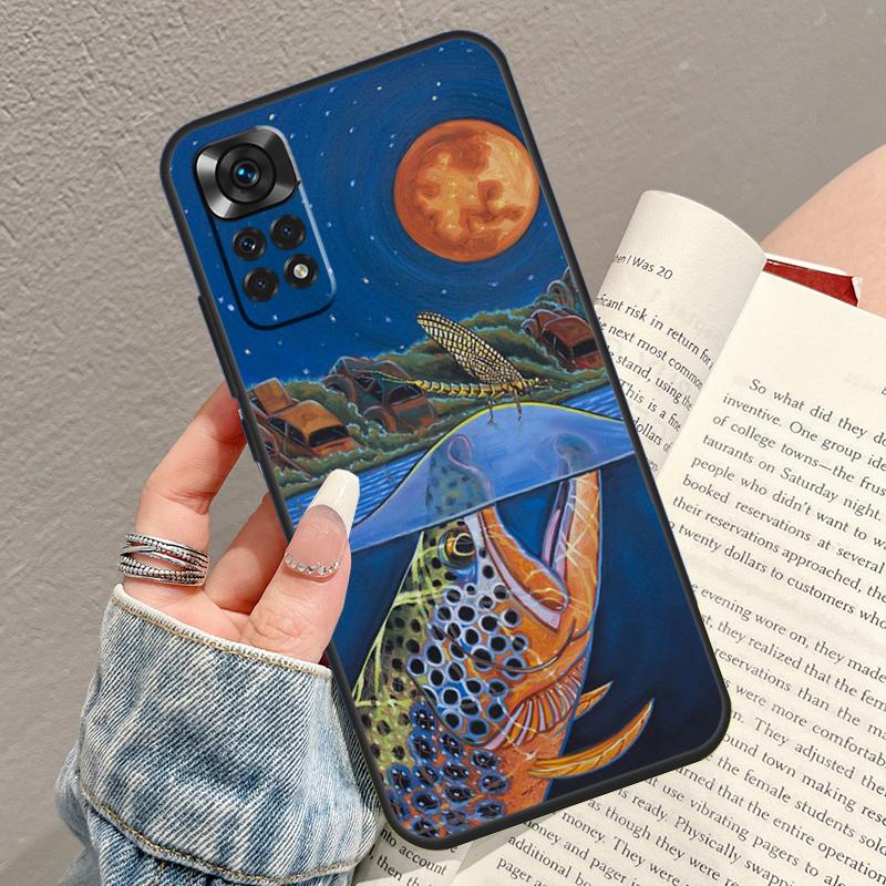 Brown Trout Fly Fishing Phone Case For Xiaomi Redmi Note 14 13 12 11 9 10 15 Pro Plus 10C 12C 13C 14C 15C Cover