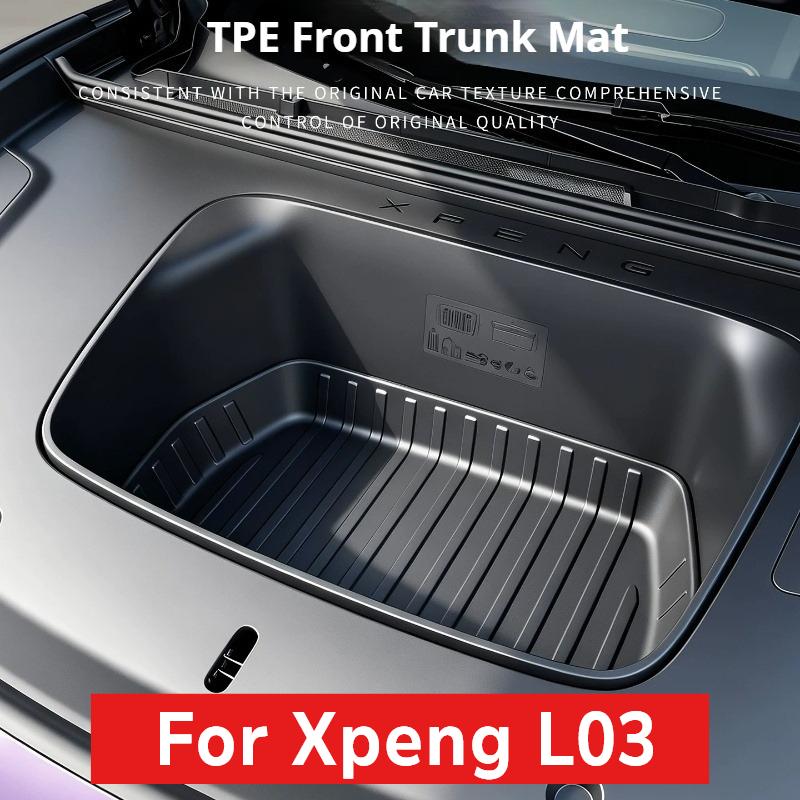 For Xpeng MONA L03 TPE Front Trunk Storage Mat Anti scratch Waterproof Rear Trunk Protective Pad Car Modification Accessories S1