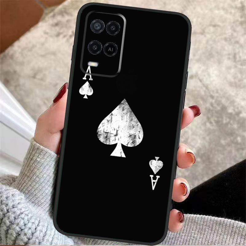 

Ace of Spades Poker Case For Oppo A5 Pro A38 A58 A78 A98 A54 A74 A94 A18 A57 A17 A77 A80 A60 A40 A96 A76 A16 A15 OPPO A78 4G