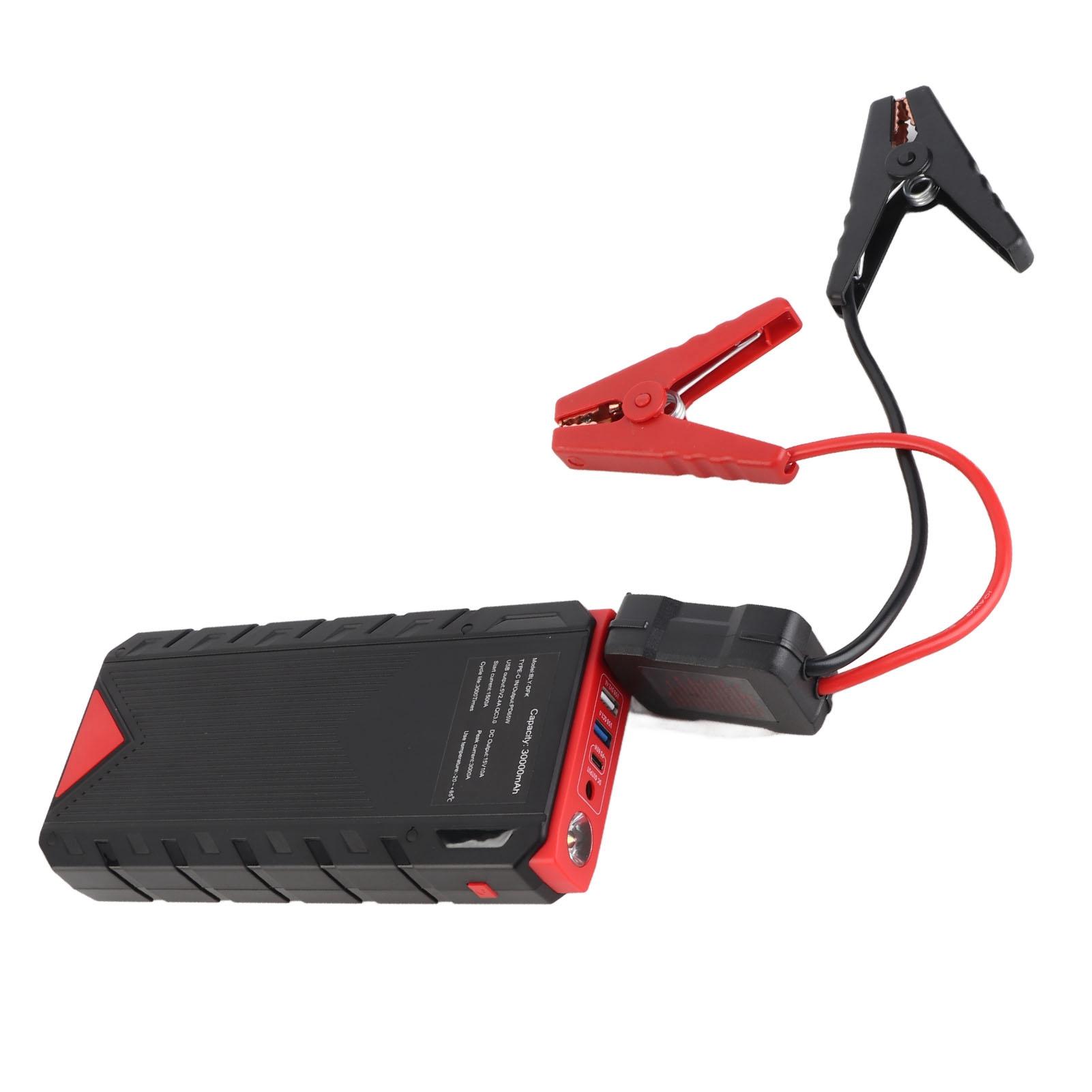 

Автомобильный пусковой механизм 12 В выход 3000 А 30000 мАч цифровой дисплей со светодиодной подсветкой UK Plug