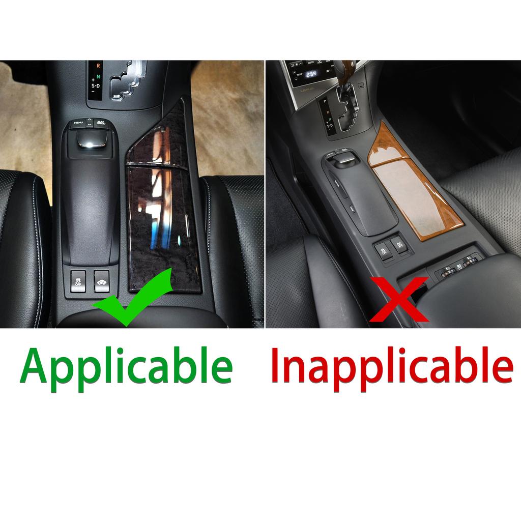 For Lexus RX350 RX450h 2010-2015 Carbon Fiber Center Gear Shift Water Cup Holder Frame Decorative Cover Car Accessories Sticker