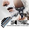 4pcs Compatible Blade Standard Manual 3-layer Razor Blade  for MACHE 3  Men's Razors Tool