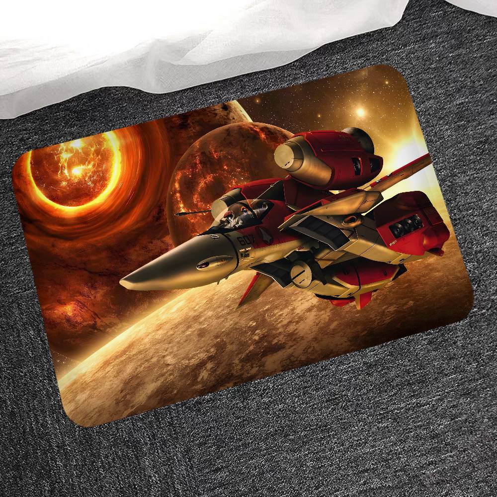 Anime R-Robotech Floor Mat INS Style Soft Bedroom Floor House Laundry Room Mat Anti-skid Household Carpets