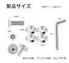 Anti-theft license plate bolt set - 4 stainless steel M6