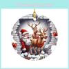 Auffälliger Acryl-Weihnachts-Durchbruch-Schmuck für farbenfrohe Auto-Hängedekoration