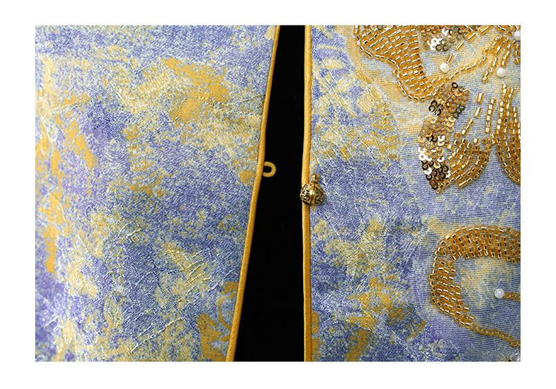 Mom's 2026 Chinese Style Spring/Autumn Three-Piece Suit: Stylish Vest and Top for Middle-Aged and Elderly Women