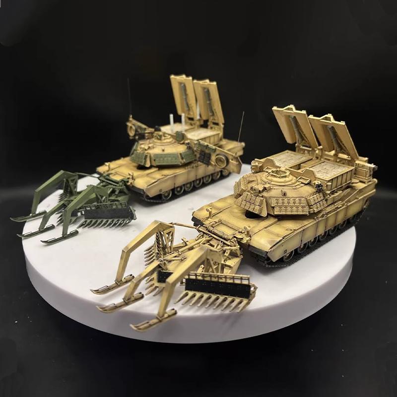 AM 1/72 Scale M1ABV Assault Breaching Vehicle M1150 Mine-Rescue Tank Heavy Engineer Combat Vehicle Simulation Resin Model