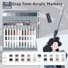 22 Colors Paint Markers Set Pro Color Series Art Painting Markers Pens Drawing Colored Pen Drawing